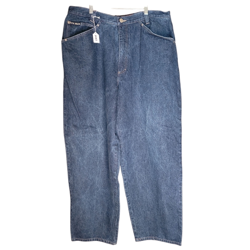 Eric Malik jeans mens 40x33 cotton 3rd eye style casual